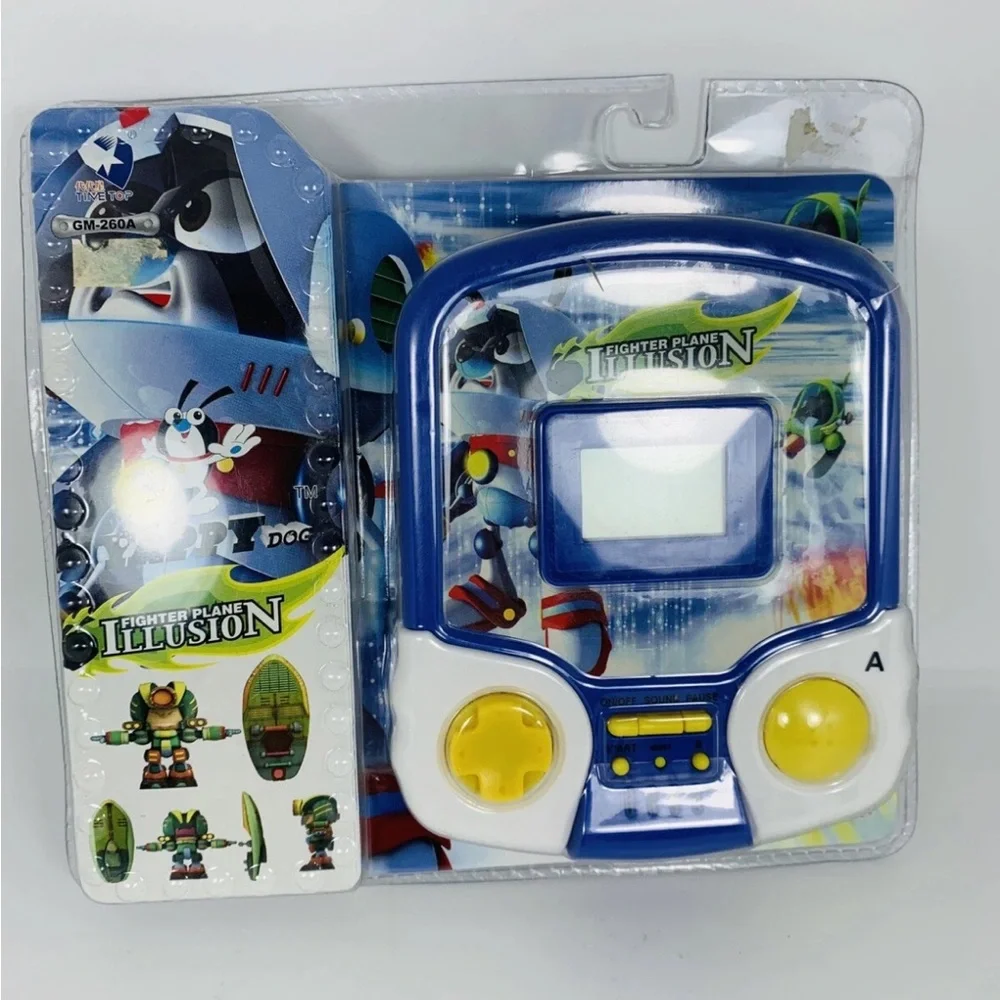 VTG Yappy Dog Hand Held Electronic Game Fighter Plane Illusion NOS RARE!